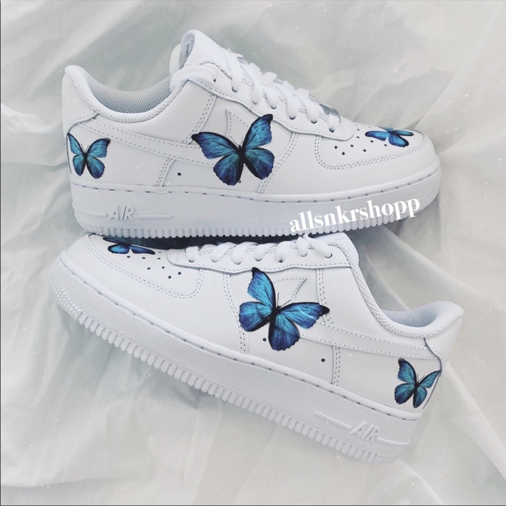 Nike air force 1 low custom butterfly 🦋 - Picture 1 of 4